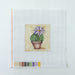 Baby Cactus with Purple Flower - Hand Painted Needlepoint Canvas - HM Nabavian