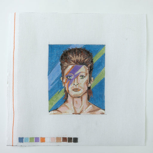 David Bowie - Hand Painted Needlepoint Canvas - HM Nabavian