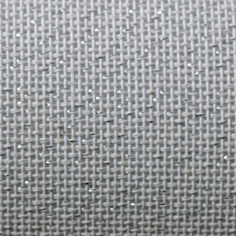 18 ct. Canvas - Zweigart Metallic White & Silver, 40" wide *Sold by the foot* - HM Nabavian