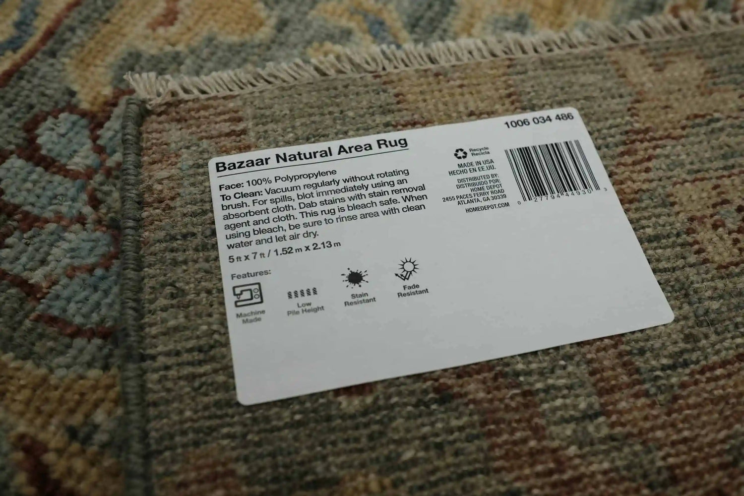 Custom Designed Rug Label