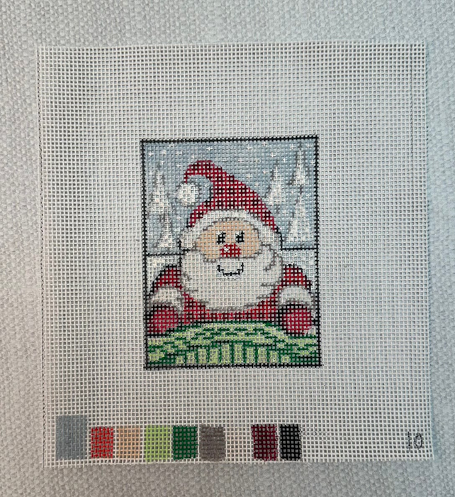 Santa Claus - Hand Painted Needlepoint Canvas