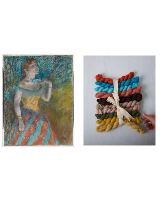 Appletons English Crewel Wool Bundle - "Degas, The Singer In Green"