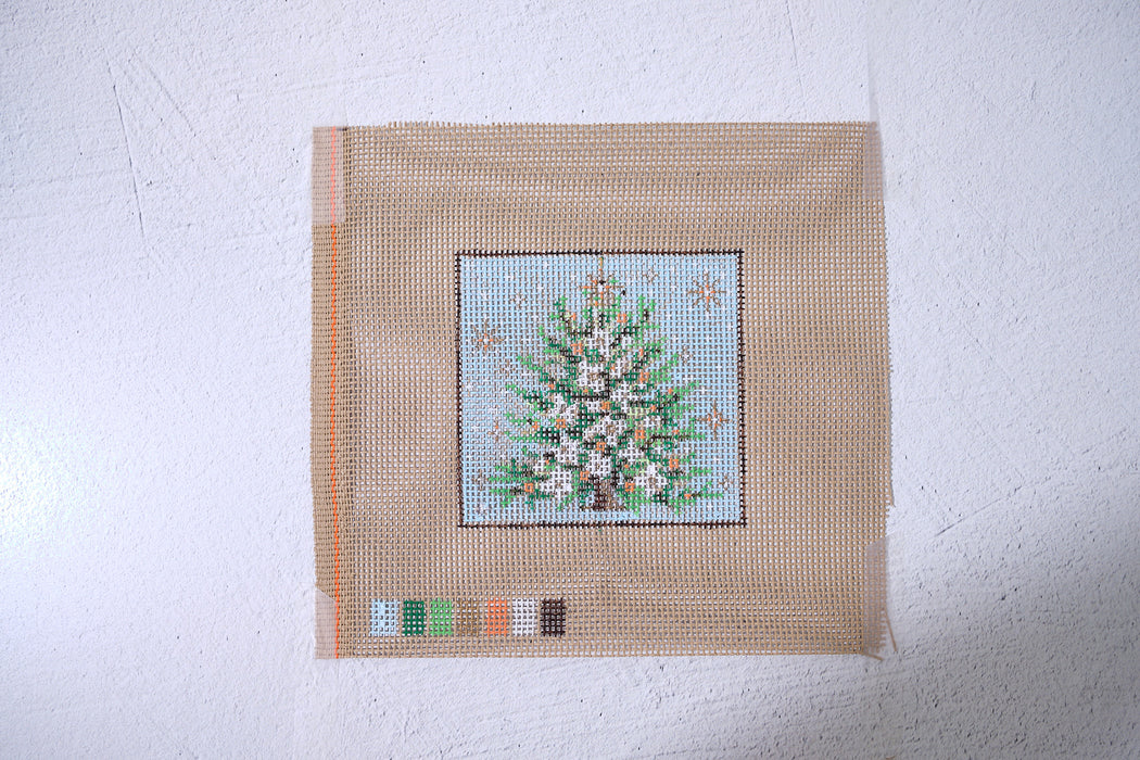 The Christmas Tree  - Hand Painted Needlepoint Canvas