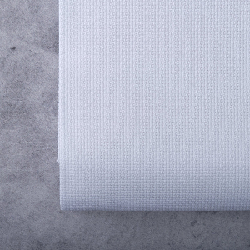 Aida (18 ct) - 100% Cotton | 43" Wide - White - Sold by the foot - HM Nabavian