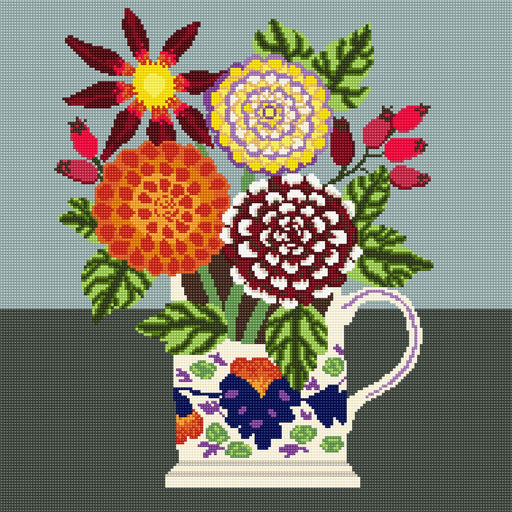 Appletons Tapestry Kit – Orange Dahlia (Pitcher Posy Series) - HM Nabavian