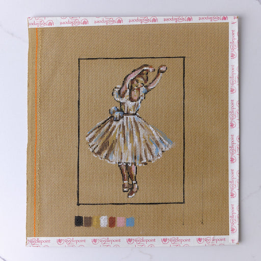 "Ballet Dancer" - Hand Painted Needlepoint Canvas - HM Nabavian
