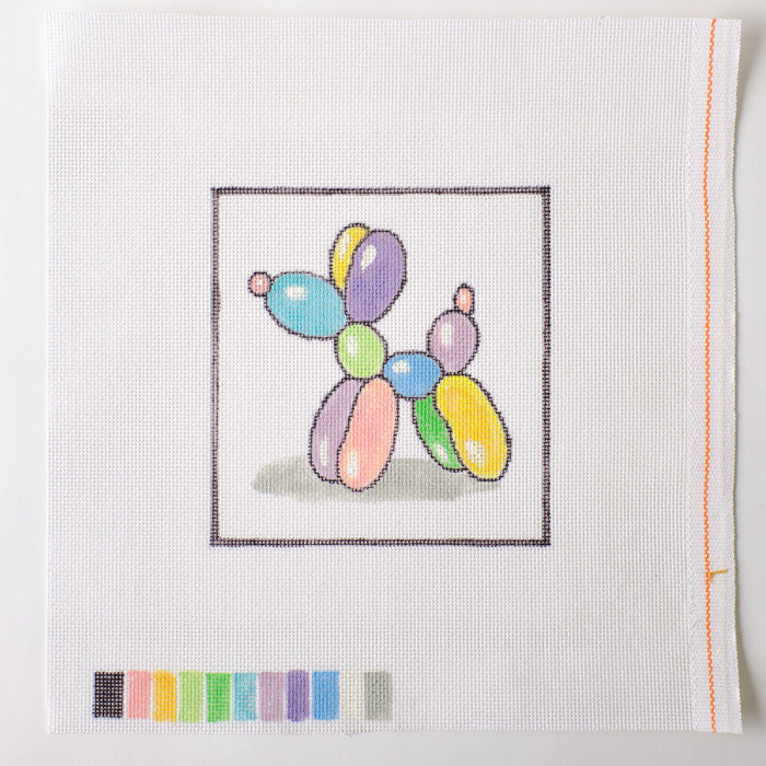 Balloon Dog 2 - Hand Painted Needlepoint Canvas - HM Nabavian