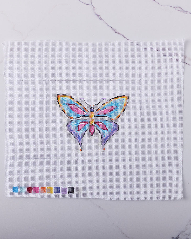 "Butterfly" - Hand Painted Needlepoint Canvas - HM Nabavian
