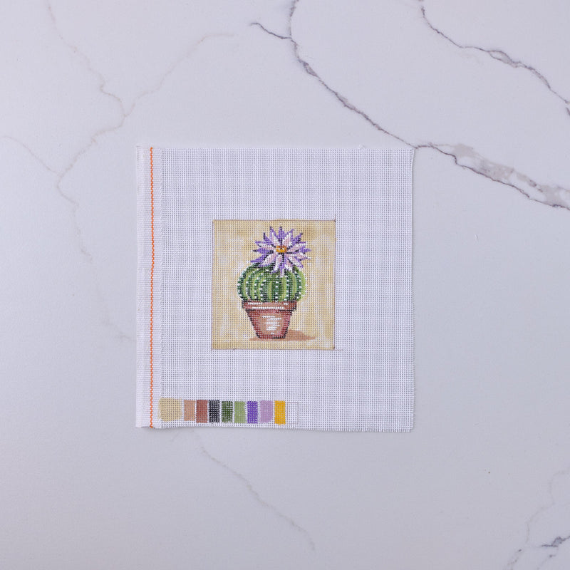 "Cactus" - Hand Painted Needlepoint Canvas - HM Nabavian