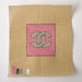 Chanel C's on Pink - Hand Painted Needlepoint Canvas - HM Nabavian