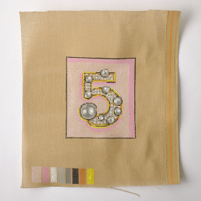 Chanel Five - Hand Painted Needlepoint Canvas - HM Nabavian