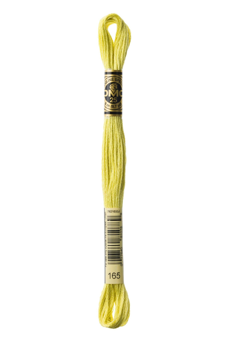 DMC Embroidery Stranded Thread - Six-Strand Embroidery Floss - 165 - Linden Green - HM Nabavian