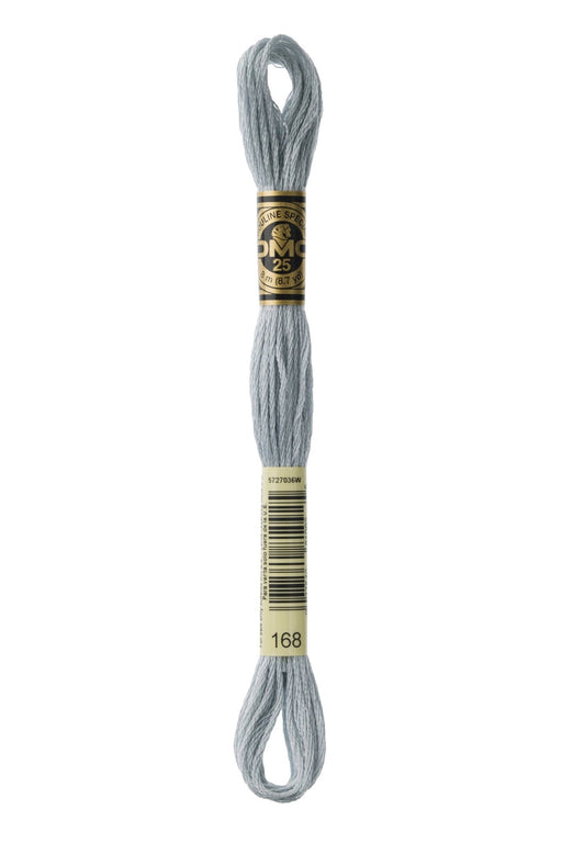 DMC Embroidery Stranded Thread - Six-Strand Embroidery Floss - 168 - Metallic Town Mouse grey - HM Nabavian