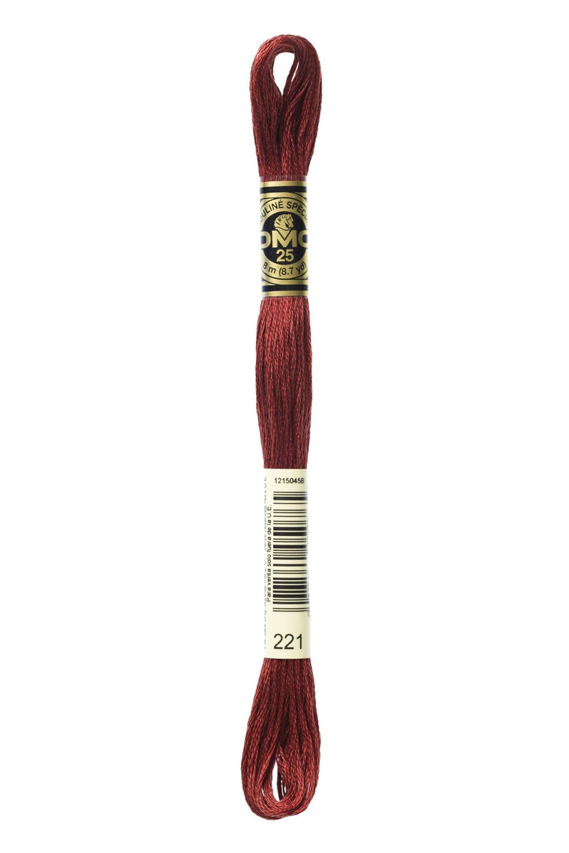 DMC Embroidery Stranded Thread - Six-Strand Embroidery Floss - 221 - Mars Red - HM Nabavian