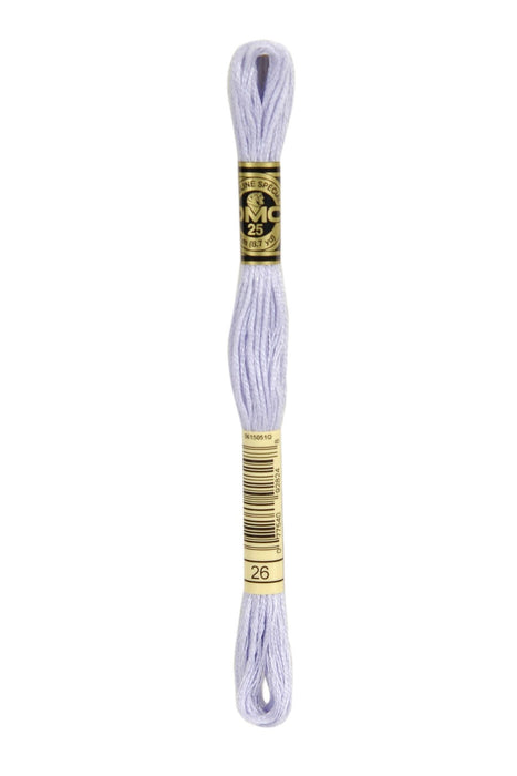 DMC Embroidery Stranded Thread - Six-Strand Embroidery Floss - 26 - Lavender White - HM Nabavian