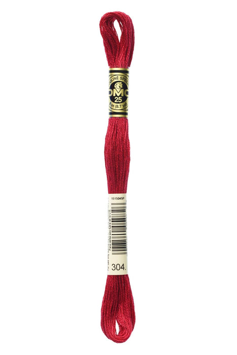 DMC Embroidery Stranded Thread - Six-Strand Embroidery Floss - 304 - Chinese Lacquer - HM Nabavian