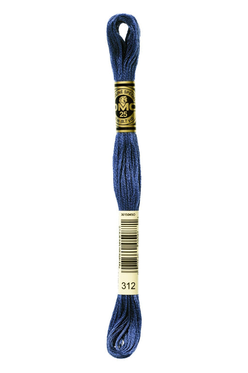 DMC Embroidery Stranded Thread - Six-Strand Embroidery Floss - 312 - Midnight Blue - HM Nabavian