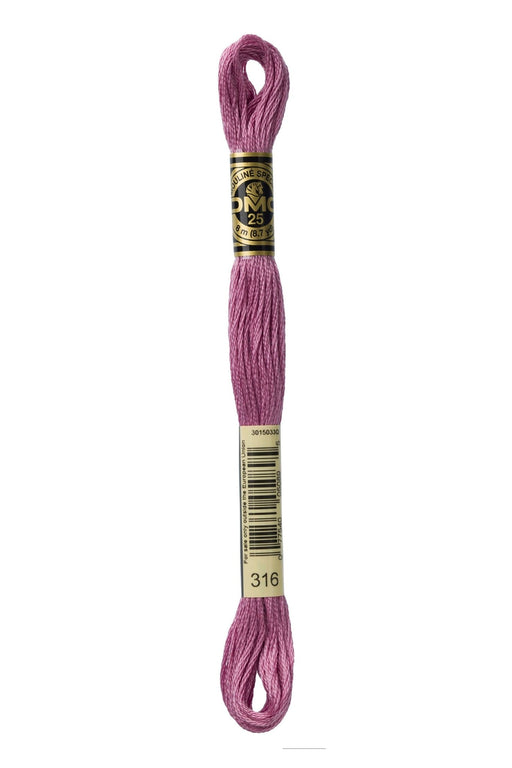 DMC Embroidery Stranded Thread - Six-Strand Embroidery Floss - 316 - Metallic Heather - HM Nabavian