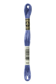 DMC Embroidery Stranded Thread - Six-Strand Embroidery Floss - 322 - Delft Blue - HM Nabavian