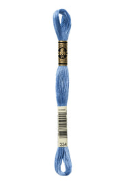 DMC Embroidery Stranded Thread - Six-Strand Embroidery Floss - 334 - Light Indigo - HM Nabavian