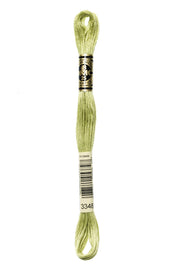 DMC Embroidery Stranded Thread - Six-Strand Embroidery Floss - 3348 - Scallion - HM Nabavian