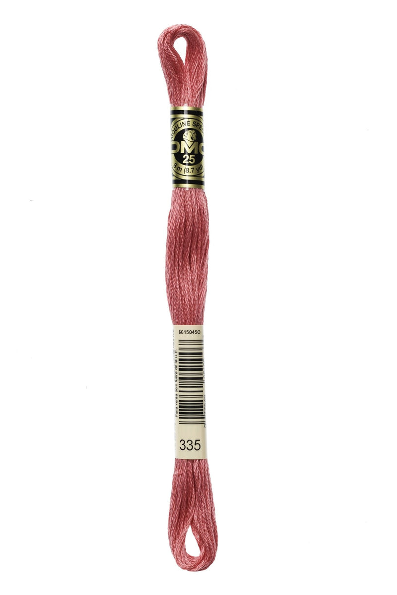 DMC Embroidery Stranded Thread - Six-Strand Embroidery Floss - 335 - Dark Pink - HM Nabavian