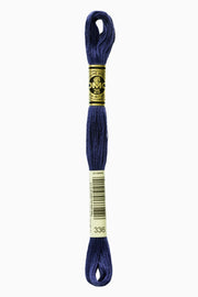 DMC Embroidery Stranded Thread - Six-Strand Embroidery Floss - 336 - Indigo Blue - HM Nabavian