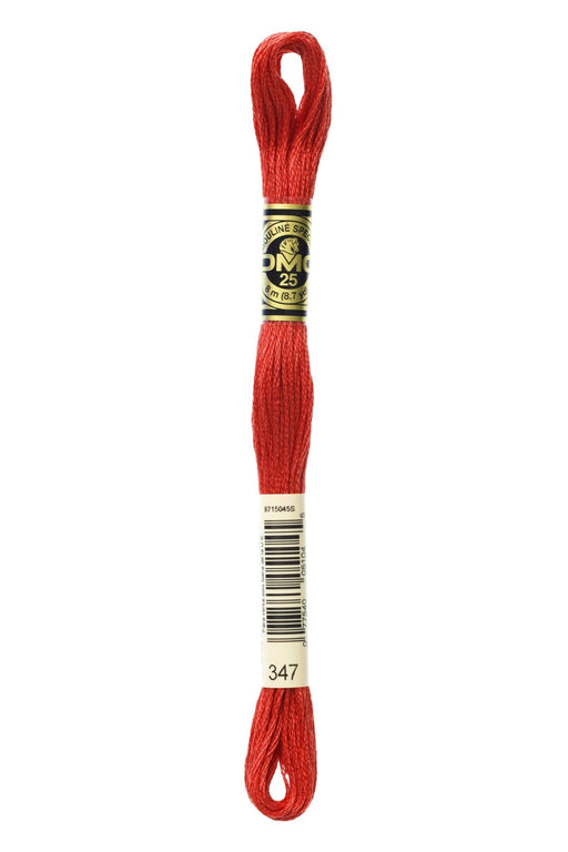 DMC Embroidery Stranded Thread - Six-Strand Embroidery Floss - 347 - Egyptian Red - HM Nabavian