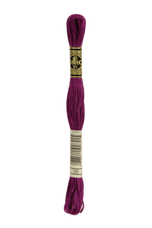 DMC Embroidery Stranded Thread - Six-Strand Embroidery Floss - 35 - Plum - HM Nabavian