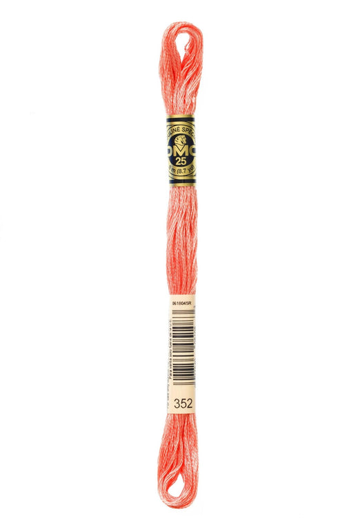 DMC Embroidery Stranded Thread - Six-Strand Embroidery Floss - 352 - Salmon - HM Nabavian