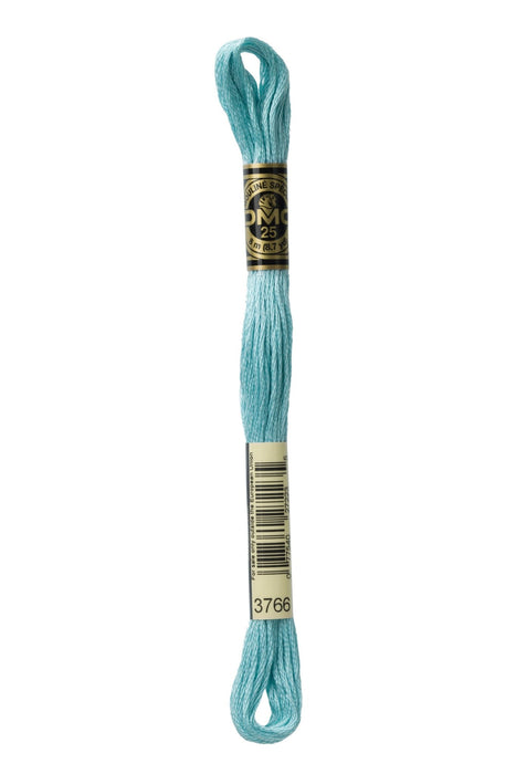 DMC Embroidery Stranded Thread - Six-Strand Embroidery Floss - 3766 - Blue Green - HM Nabavian