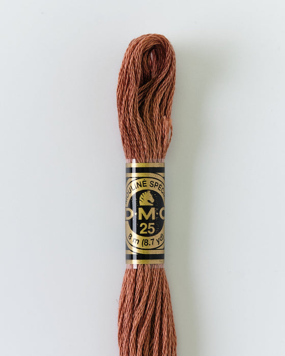 DMC Embroidery Stranded Thread - Six-Strand Embroidery Floss - 3772 - Glazed Chestnut - HM Nabavian
