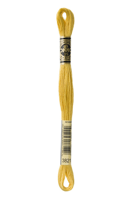 DMC Embroidery Stranded Thread - Six-Strand Embroidery Floss - 3821 - Metallic Mango - HM Nabavian