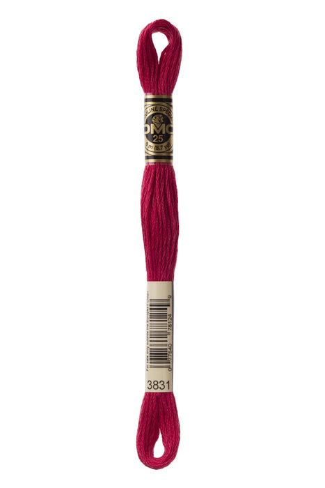 DMC Embroidery Stranded Thread - Six-Strand Embroidery Floss - 3831 - Wild Strawberry - HM Nabavian