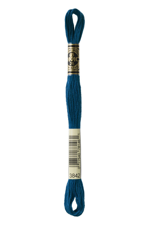 DMC Embroidery Stranded Thread - Six-Strand Embroidery Floss - 3842 - Prussian Blue - HM Nabavian