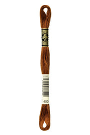 DMC Embroidery Stranded Thread - Six-Strand Embroidery Floss - 400 - Conker - HM Nabavian