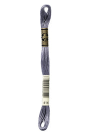 DMC Embroidery Stranded Thread - Six-Strand Embroidery Floss - 414 - Lead - HM Nabavian