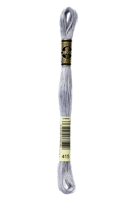 DMC Embroidery Stranded Thread - Six-Strand Embroidery Floss - 415 - Metallic Chrome - HM Nabavian