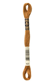 DMC Embroidery Stranded Thread - Six-Strand Embroidery Floss - 420 - Hazelnut - HM Nabavian