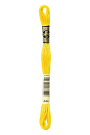 DMC Embroidery Stranded Thread - Six-Strand Embroidery Floss - 444 - Bright Yellow - HM Nabavian