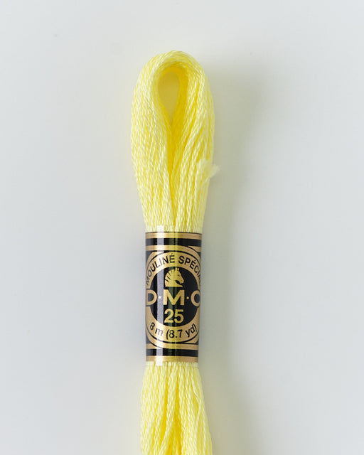 DMC Embroidery Stranded Thread - Six-Strand Embroidery Floss - 445 - Buttered Popcorn - HM Nabavian