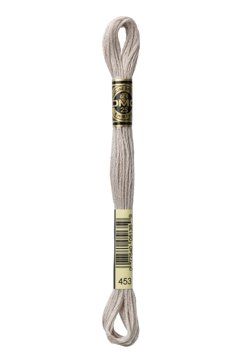DMC Embroidery Stranded Thread - Six-Strand Embroidery Floss - 453 - Dove Gray - HM Nabavian