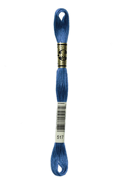 DMC Embroidery Stranded Thread - Six-Strand Embroidery Floss - 517 - Nautical Blue - HM Nabavian