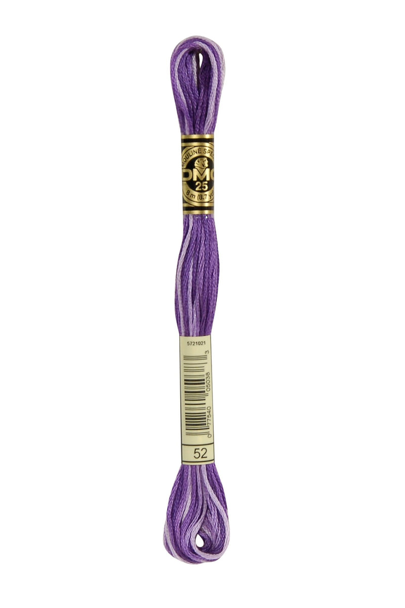 DMC Embroidery Stranded Thread - Six-Strand Embroidery Floss - 52 - Violet Perfume Ombre - HM Nabavian