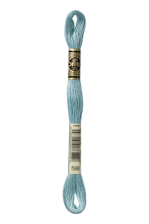 DMC Embroidery Stranded Thread - Six-Strand Embroidery Floss - 598 - Pale Lagoon - HM Nabavian