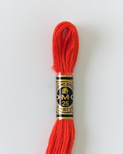 DMC Embroidery Stranded Thread - Six-Strand Embroidery Floss - 606 - Bright Red - HM Nabavian