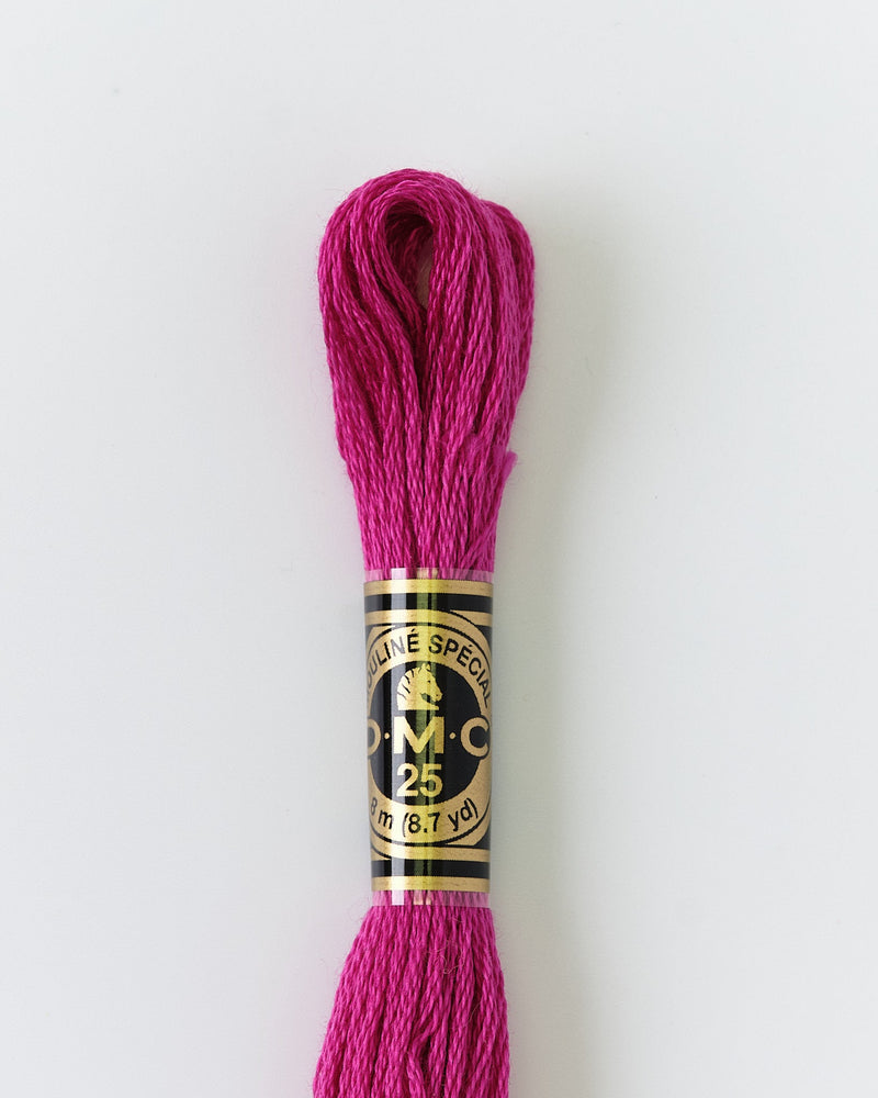 DMC Embroidery Stranded Thread - Six-Strand Embroidery Floss - 718 - Metallic Rose Magenta - HM Nabavian
