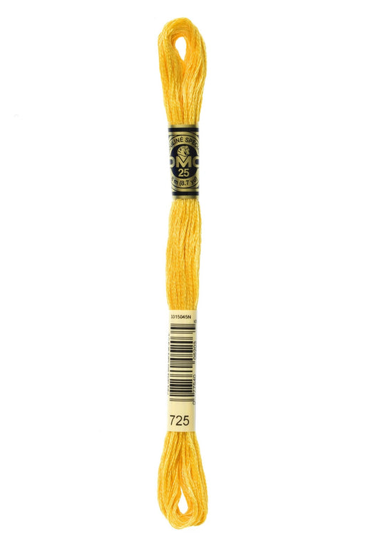 DMC Embroidery Stranded Thread - Six-Strand Embroidery Floss - 725 - Buttercup - HM Nabavian