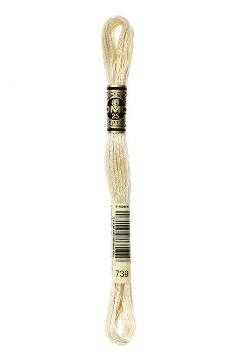 DMC Embroidery Stranded Thread - Six-Strand Embroidery Floss - 739 - Dune - HM Nabavian