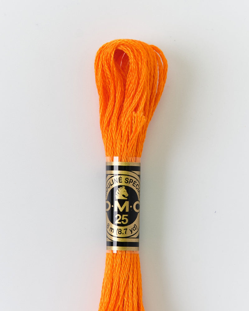 DMC Embroidery Stranded Thread - Six-Strand Embroidery Floss - 740 - Orange Papaya - HM Nabavian